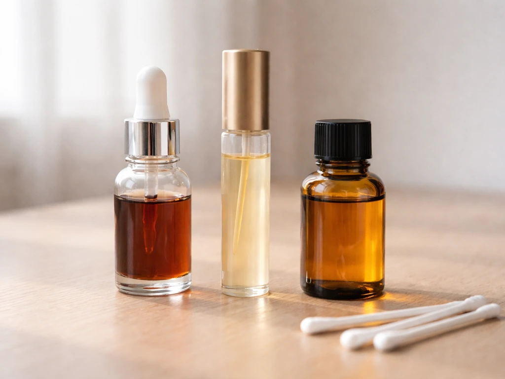 Three close-up lash-growth options side by side: keratin serum, biotin serum, and castor oil bottle.